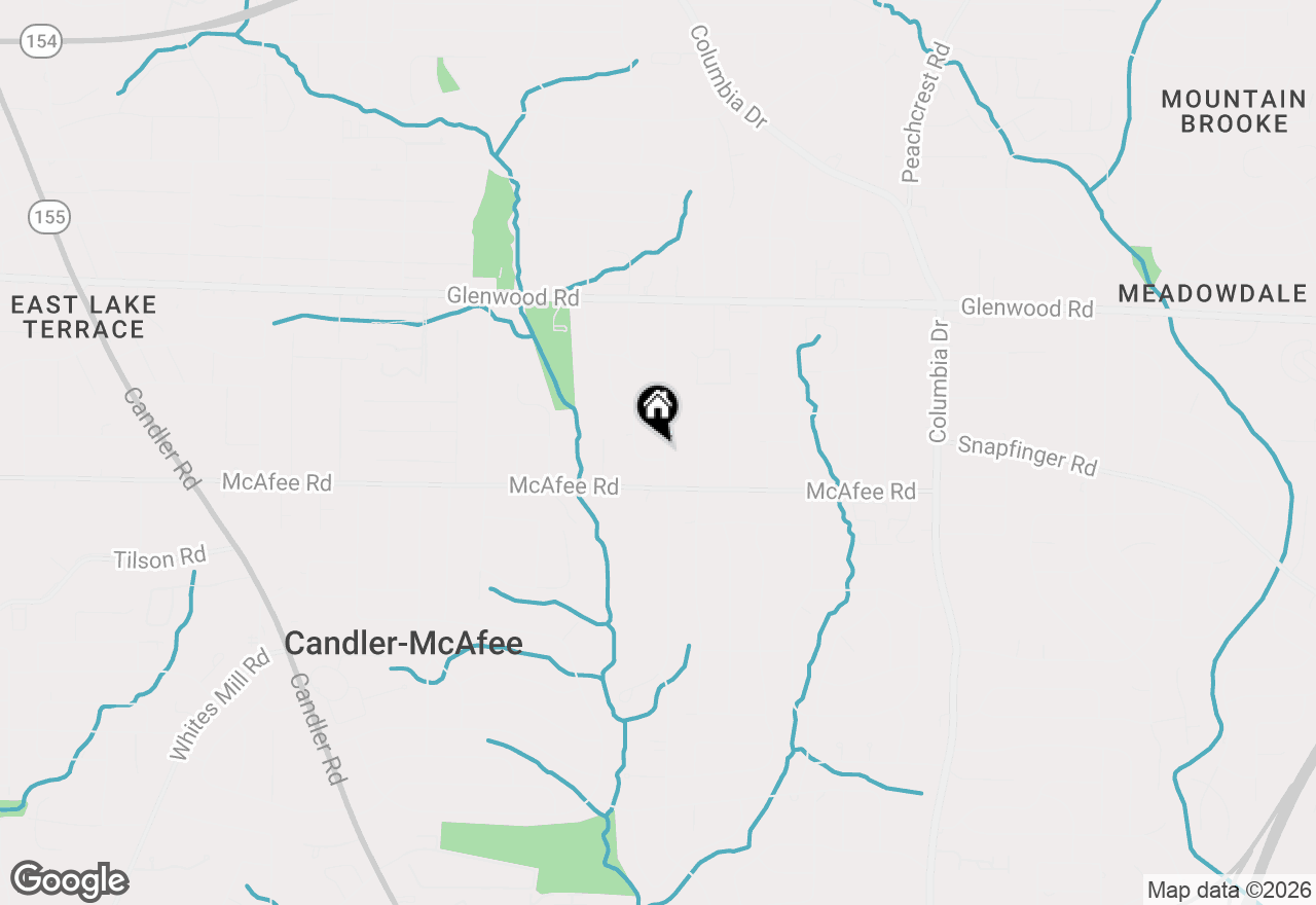 Map of 1973 Glendale Drive, Decatur, GA 30032