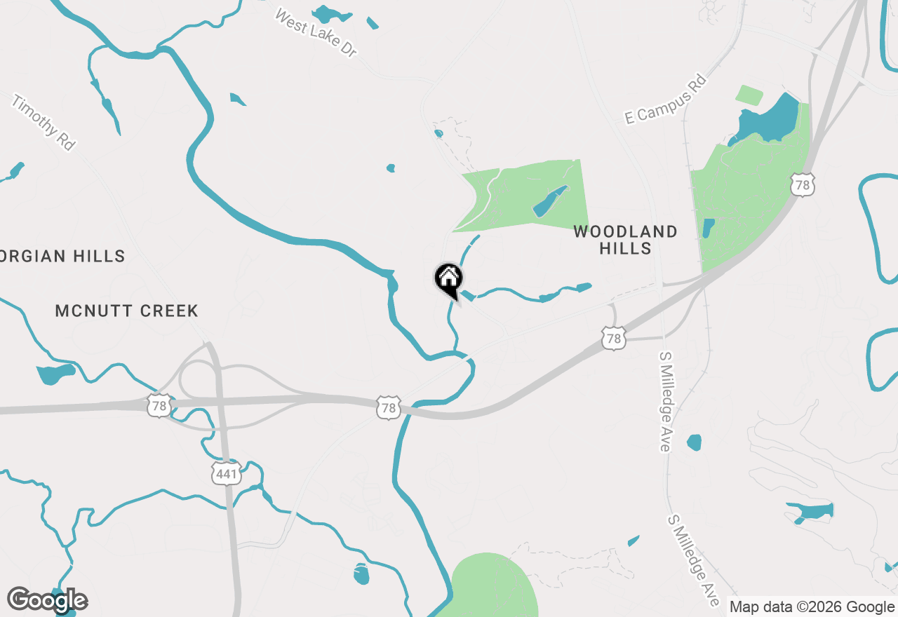 Map of 221 Hamilton Road, Athens, GA 30606