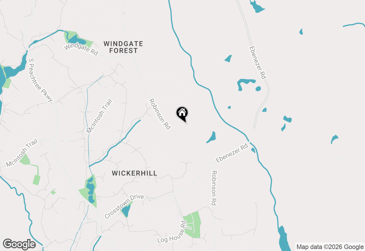 Map of 304 Bradford Way, Peachtree City, GA 30269