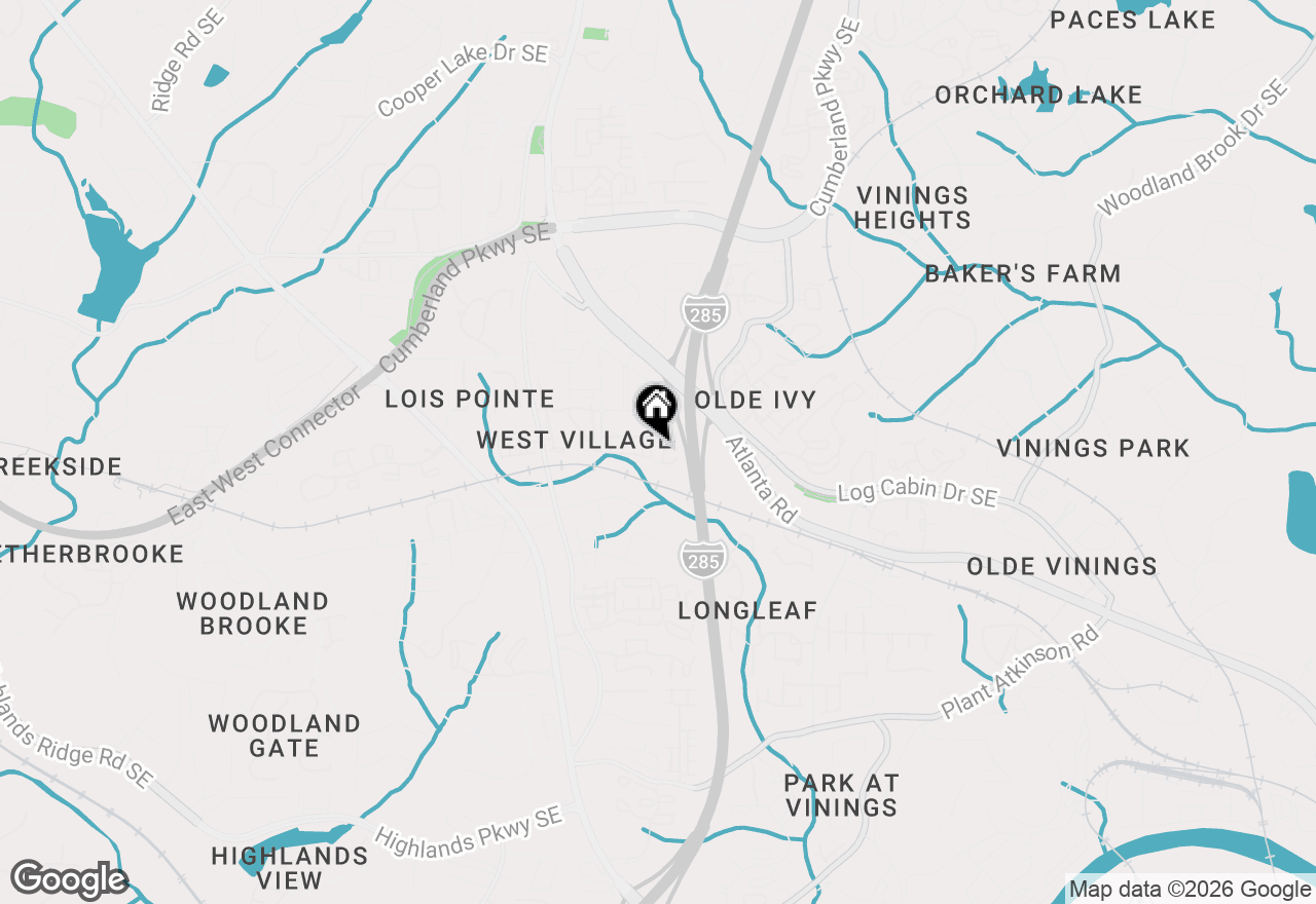 Map of 4805 W Village Way Se #3000, Smyrna, GA 30080