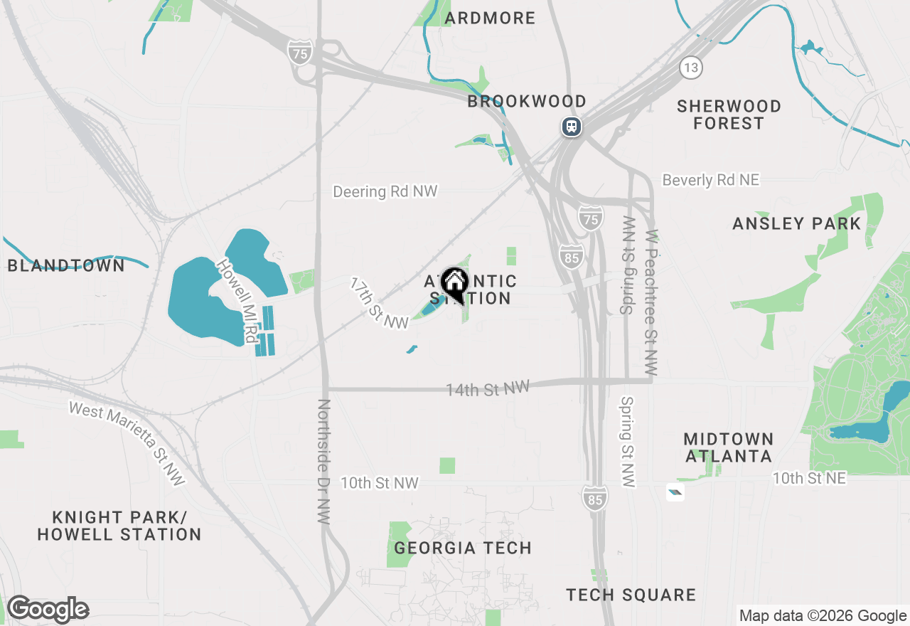 Map of 390 17th Street Nw #2001, Atlanta, GA 30363