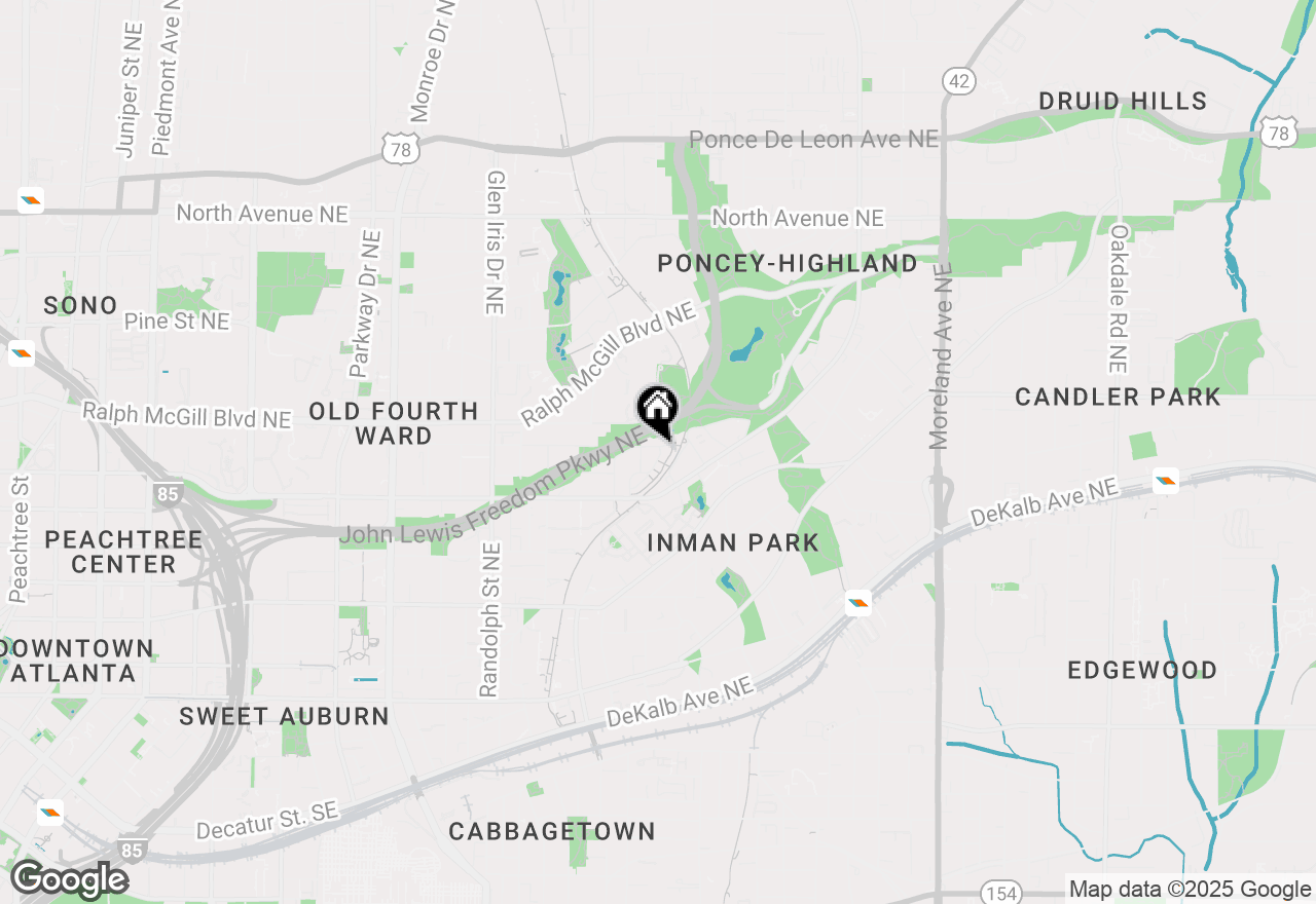 Map of 813 East Avenue Ne, Atlanta, GA 30312