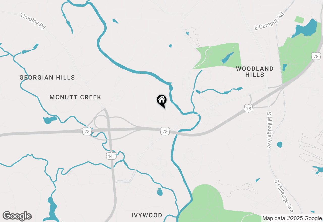 Map of 250 Highpointe Lane, Athens, GA 30606