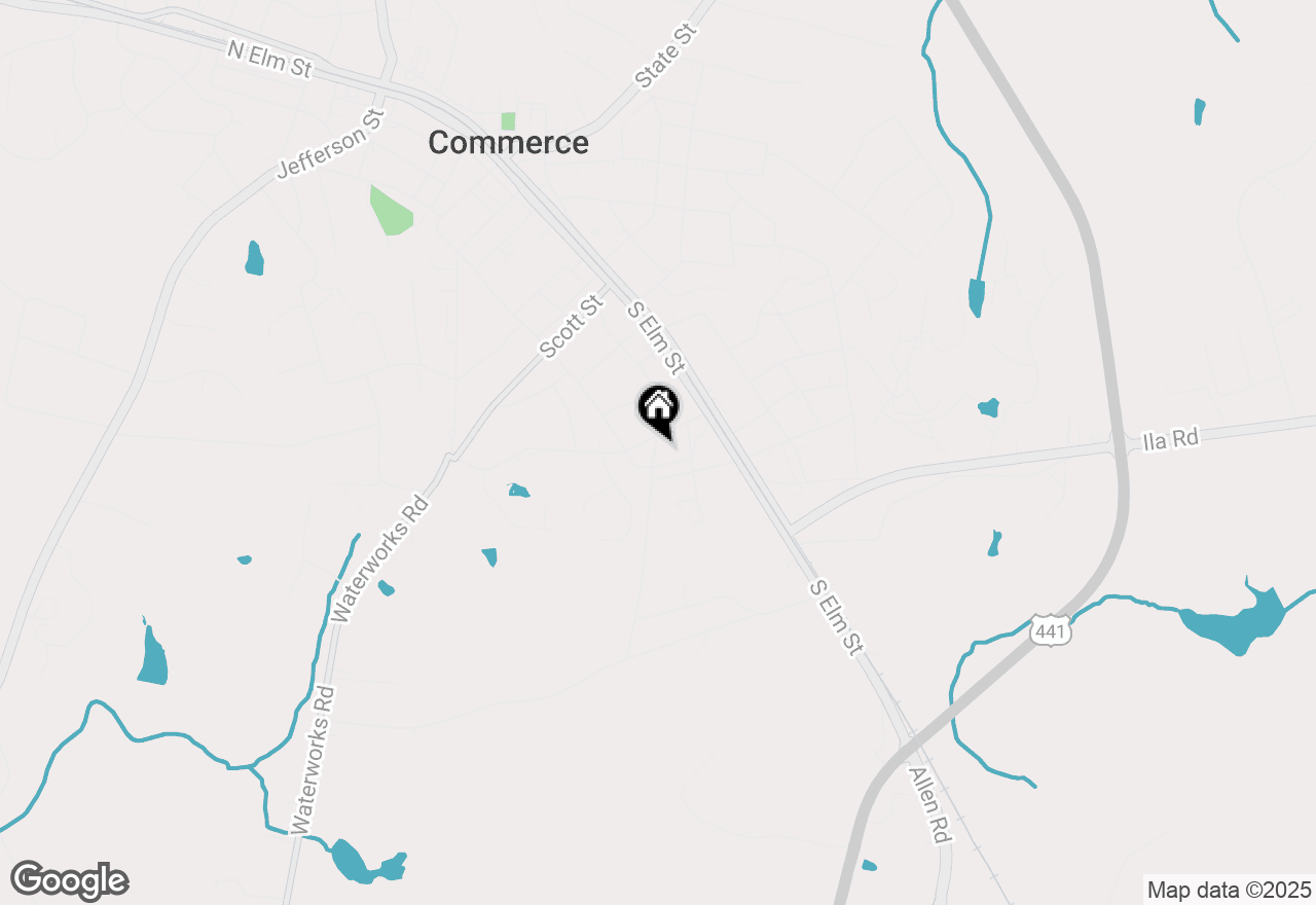 Map of 0 Poplar, Commerce, GA 30529