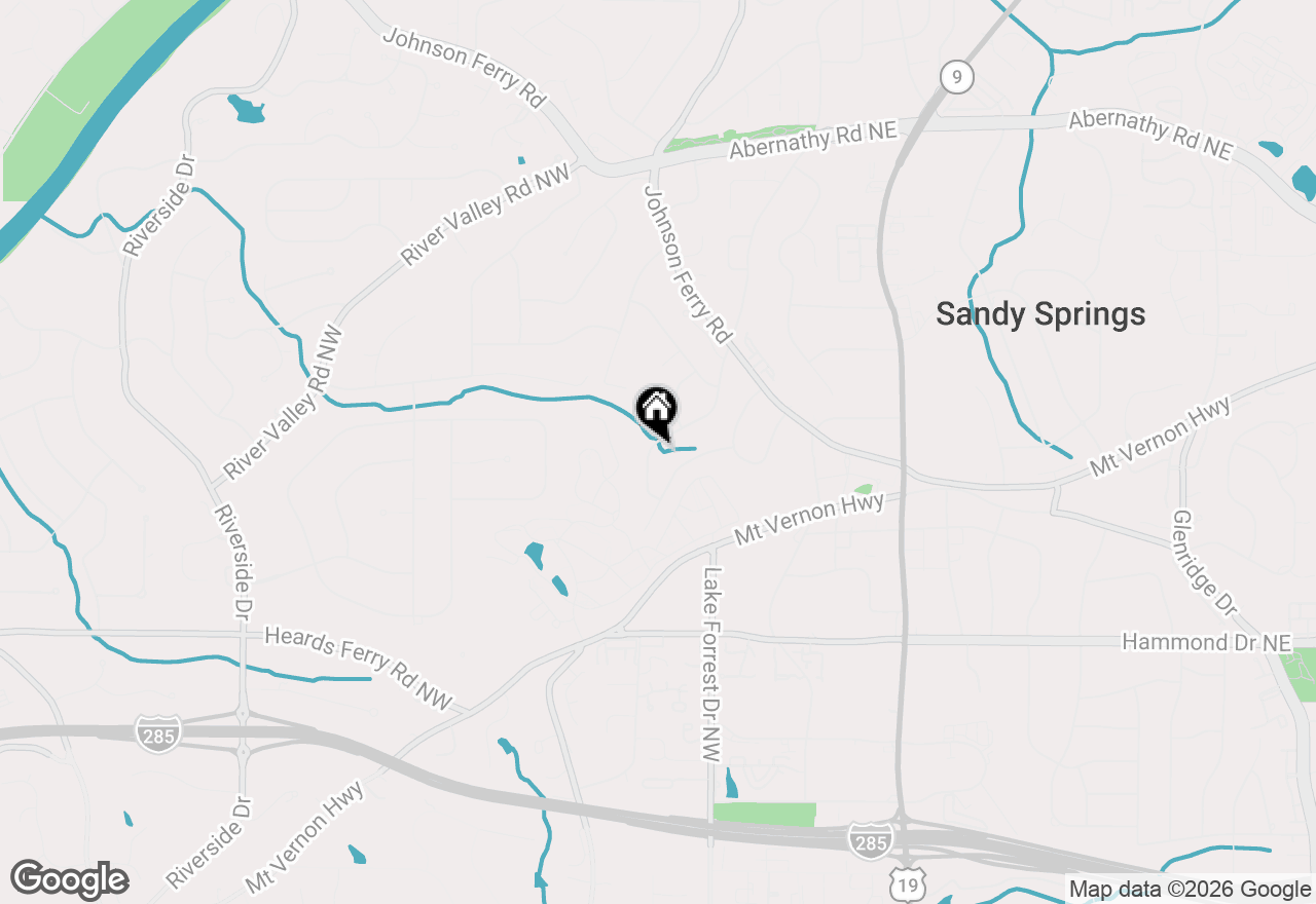 Map of 90 Bonnie Lane Ne, Sandy Springs, GA 30328