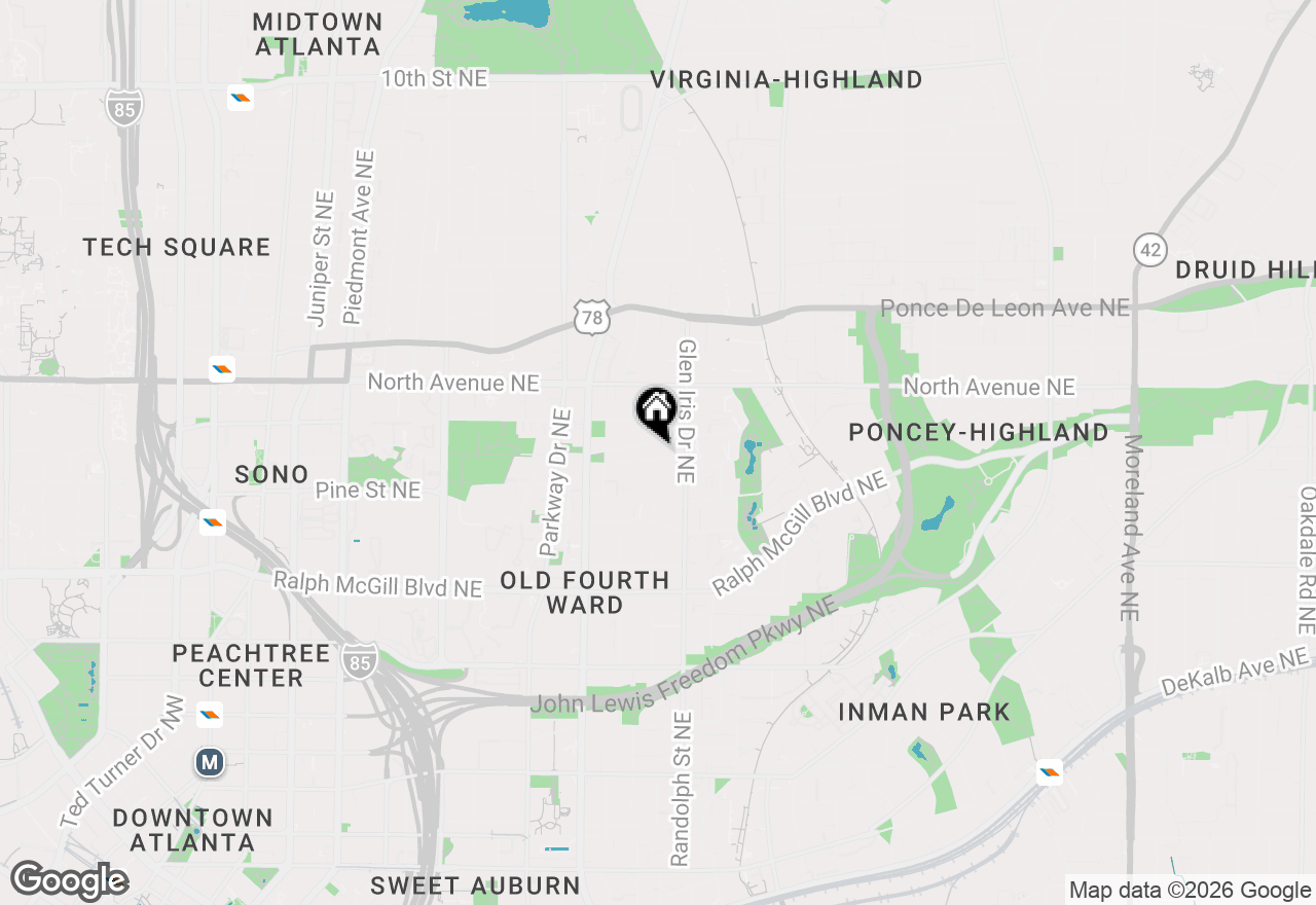 Map of 560 Winton Terrace Ne #1, Atlanta, GA 30308