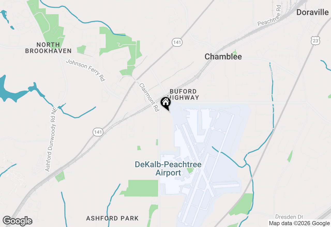 Map of 1990 Wingate Road, Chamblee, GA 30341