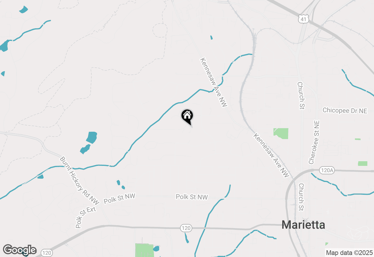 Map of 410 Oakton Terrace Nw, Marietta, GA 30064