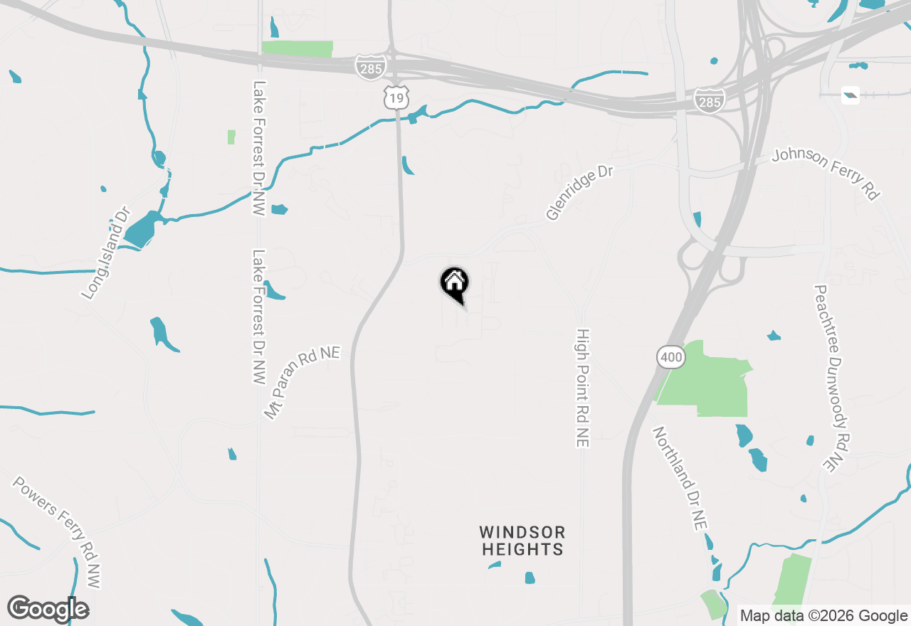 Map of 47 Willow Glen, Atlanta, GA 30342