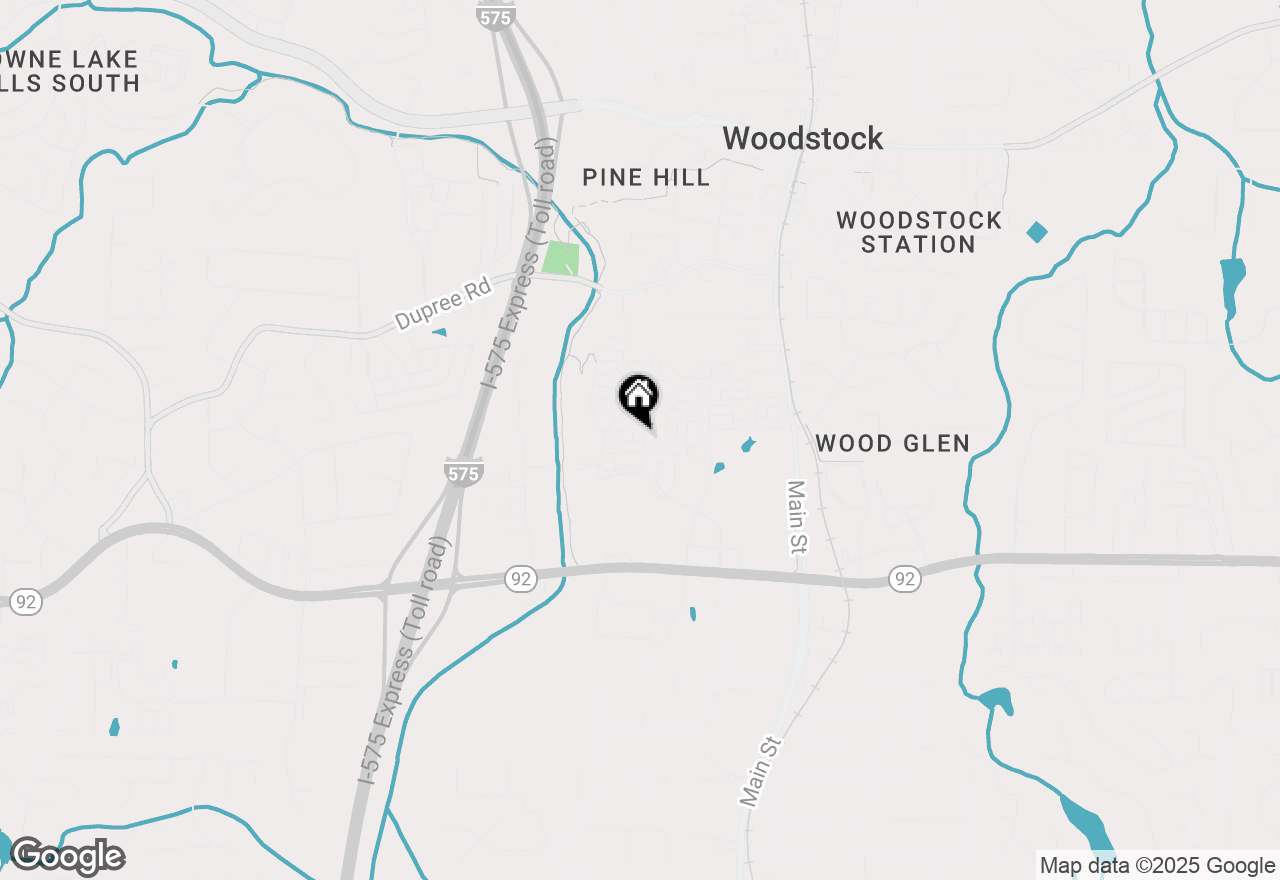 Map of 603 Brashy Street, Woodstock, GA 30188