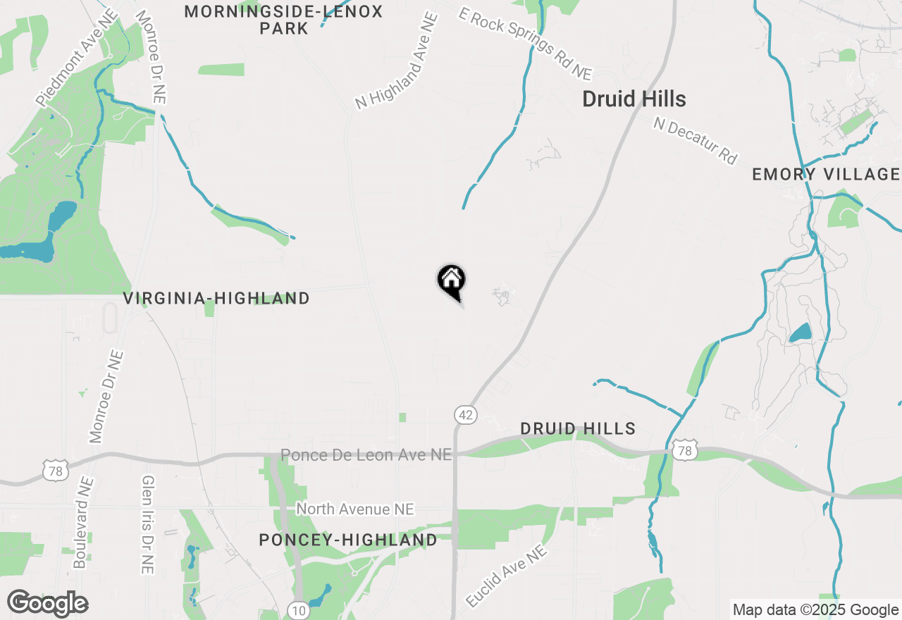 Map of 1158 Virginia Avenue Ne, Atlanta, GA 30306