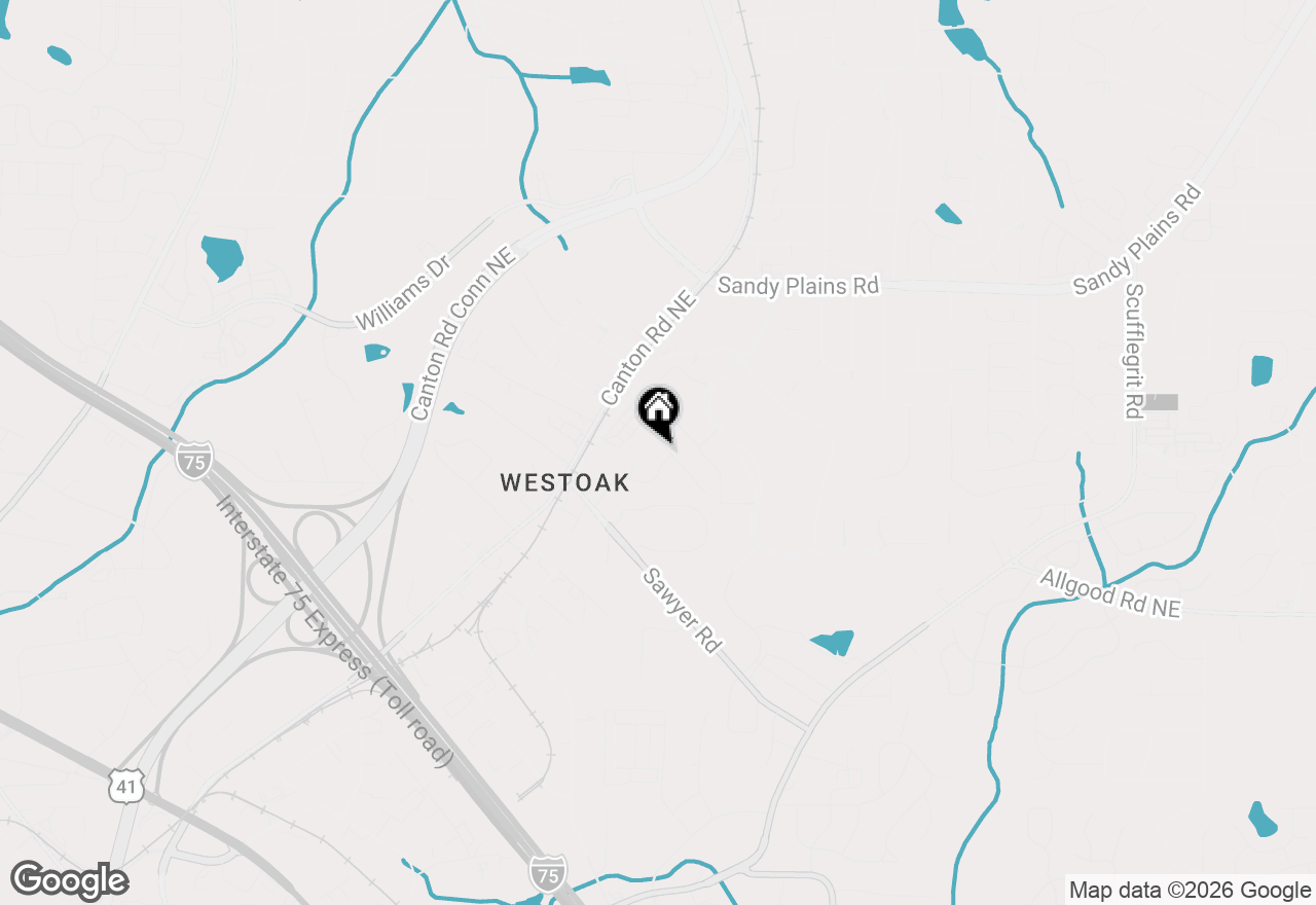 Map of 823 Prince Avenue, Marietta, GA 30062