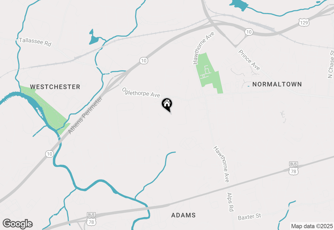 Map of 245 Forest Heights Drive, Athens, GA 30606