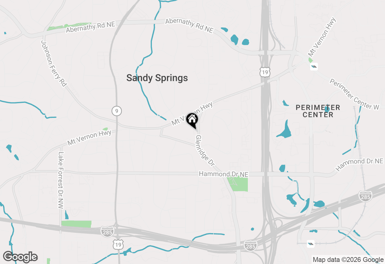 Map of 6485 Glen Oaks Lane, Sandy Springs, GA 30328