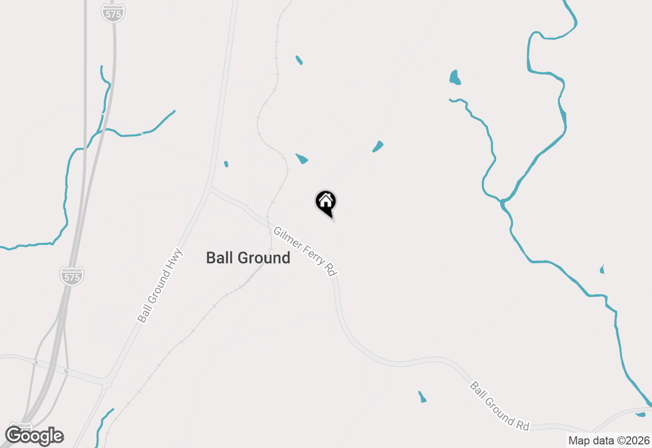 Map of 557 Groover Street, Ball Ground, GA 30107