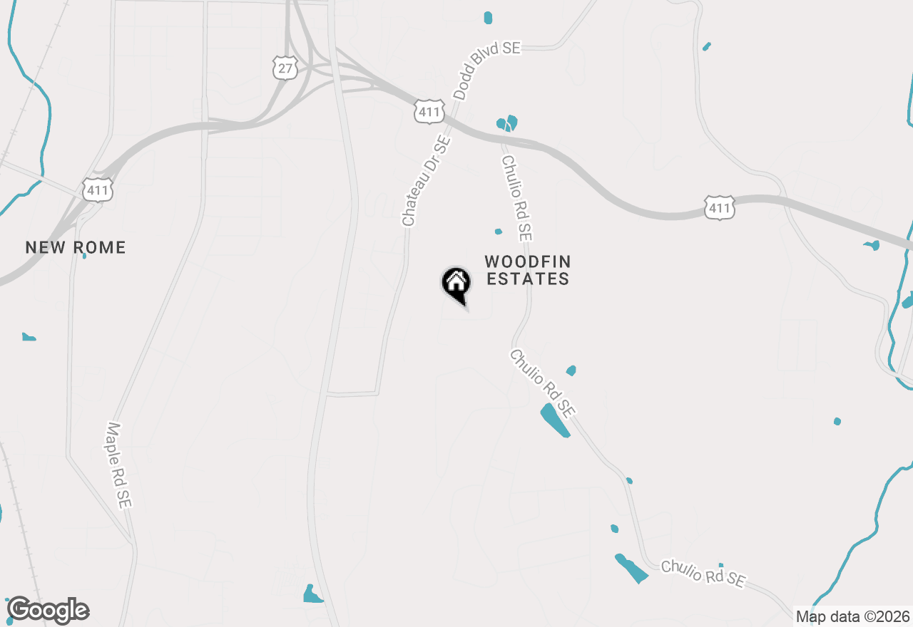 Map of 34 Cumberland Drive Se, Rome, GA 30161