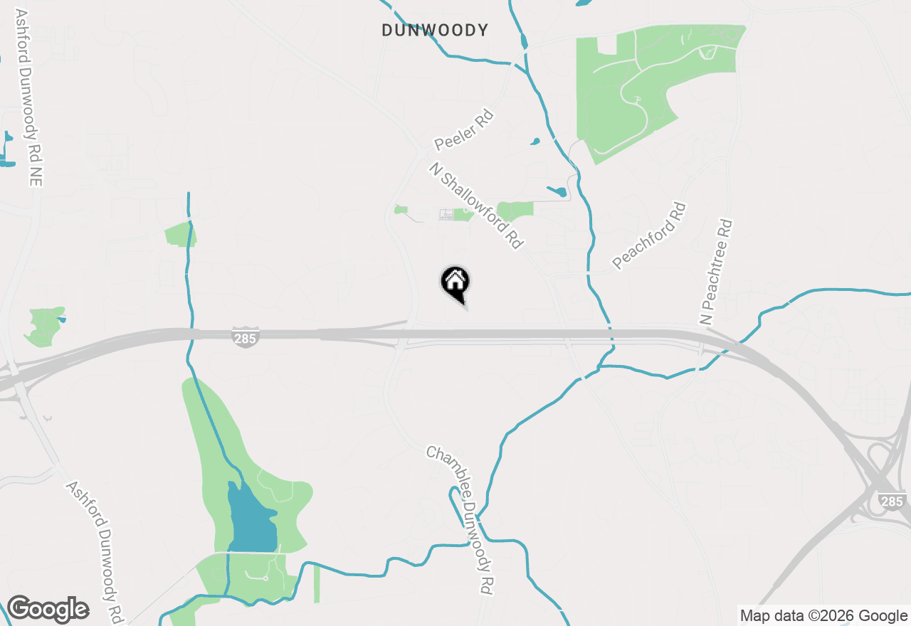 Map of 1850 Cotillion Drive #3405, Dunwoody, GA 30338