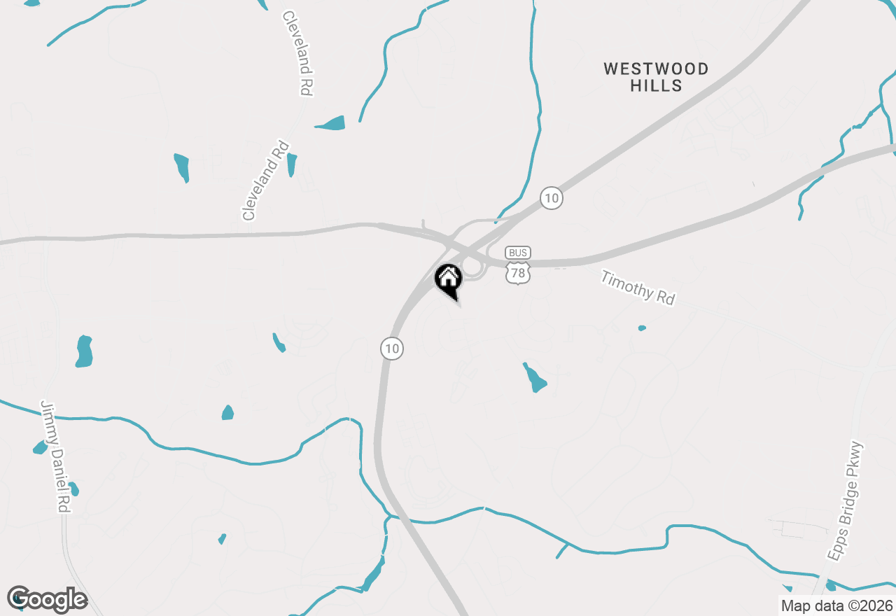 Map of 389 Summerville Lane #7, Athens, GA 30606