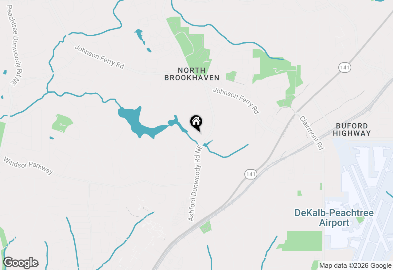 Map of 3283 Stratfield Drive Ne, Brookhaven, GA 30319