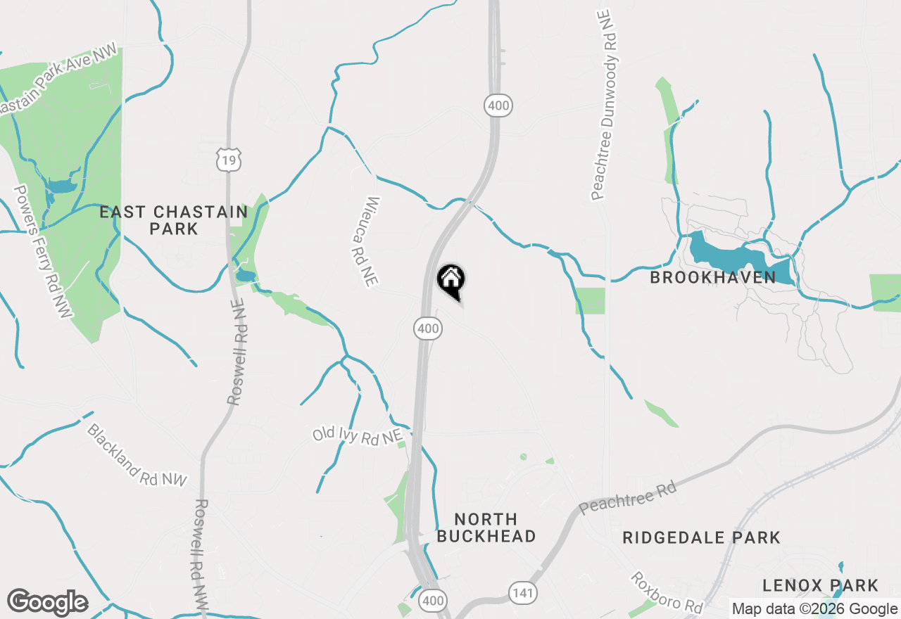 Map of 4015 Wieuca Road Ne, Atlanta, GA 30342