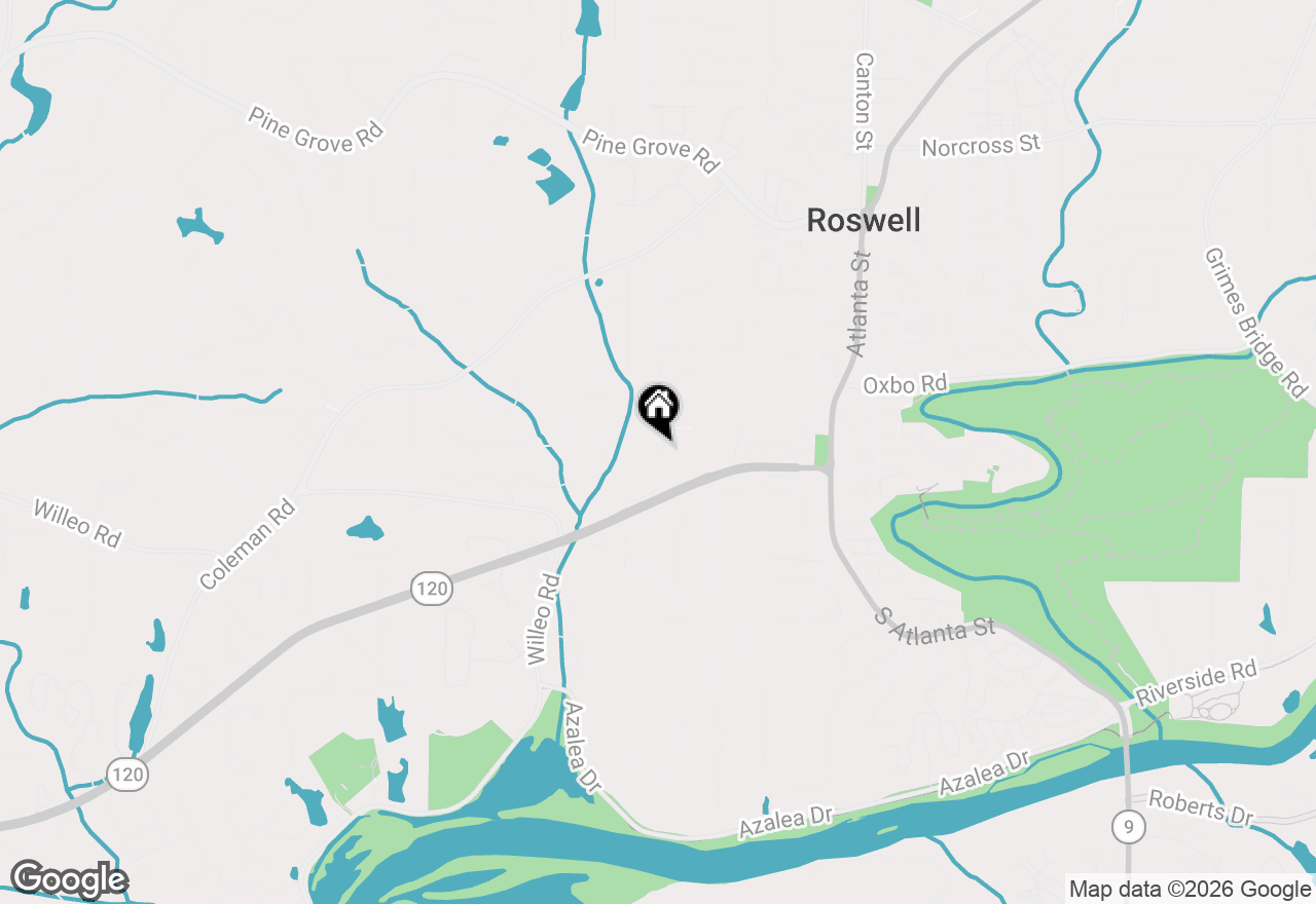 Map of 345 Roswell Farms Drive, Roswell, GA 30075