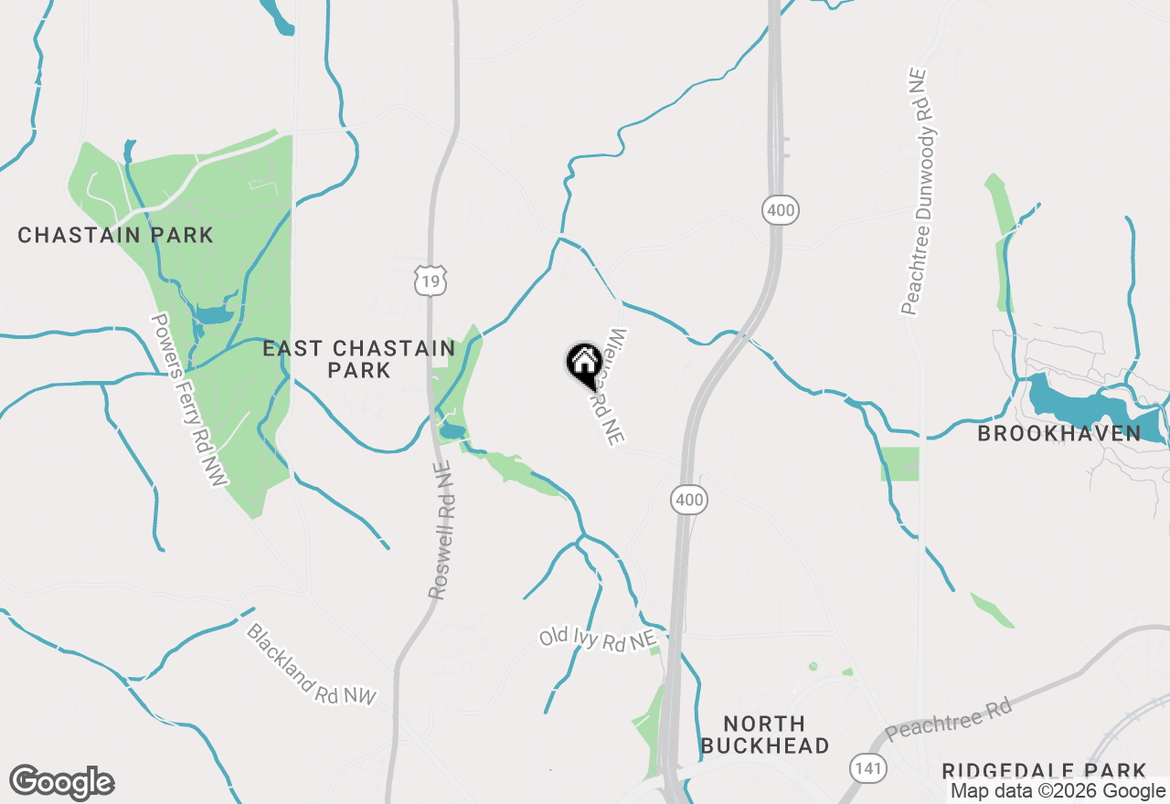 Map of 4212 Wieuca Road Ne, Atlanta, GA 30342