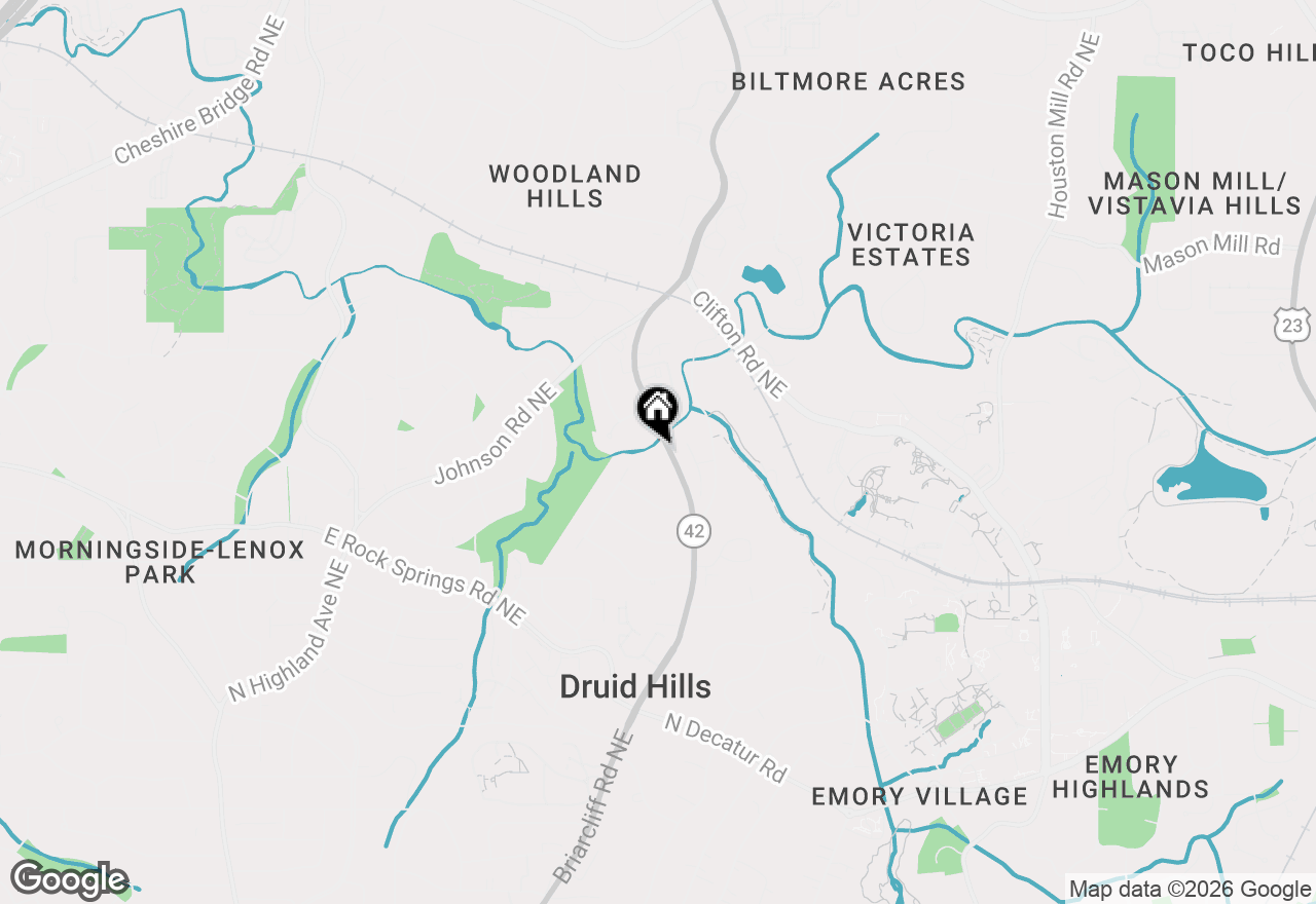 Map of 1628 Briarcliff Road Ne #18, Atlanta, GA 30306