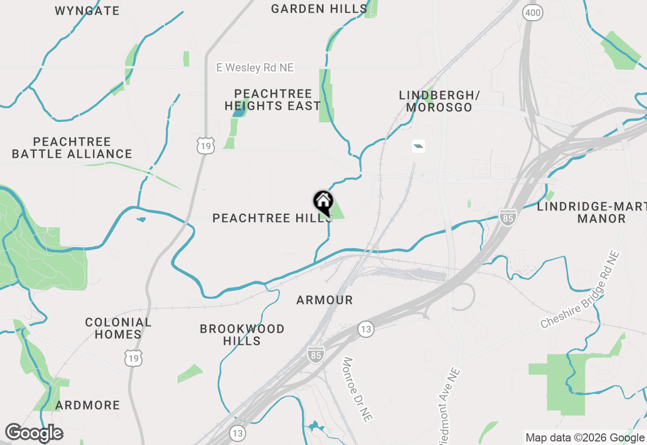 Map of 311 Peachtree Hills Avenue Ne #12F, Atlanta, GA 30305