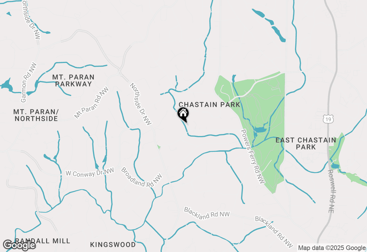 Map of 465 Hillside Drive Nw, Atlanta, GA 30342