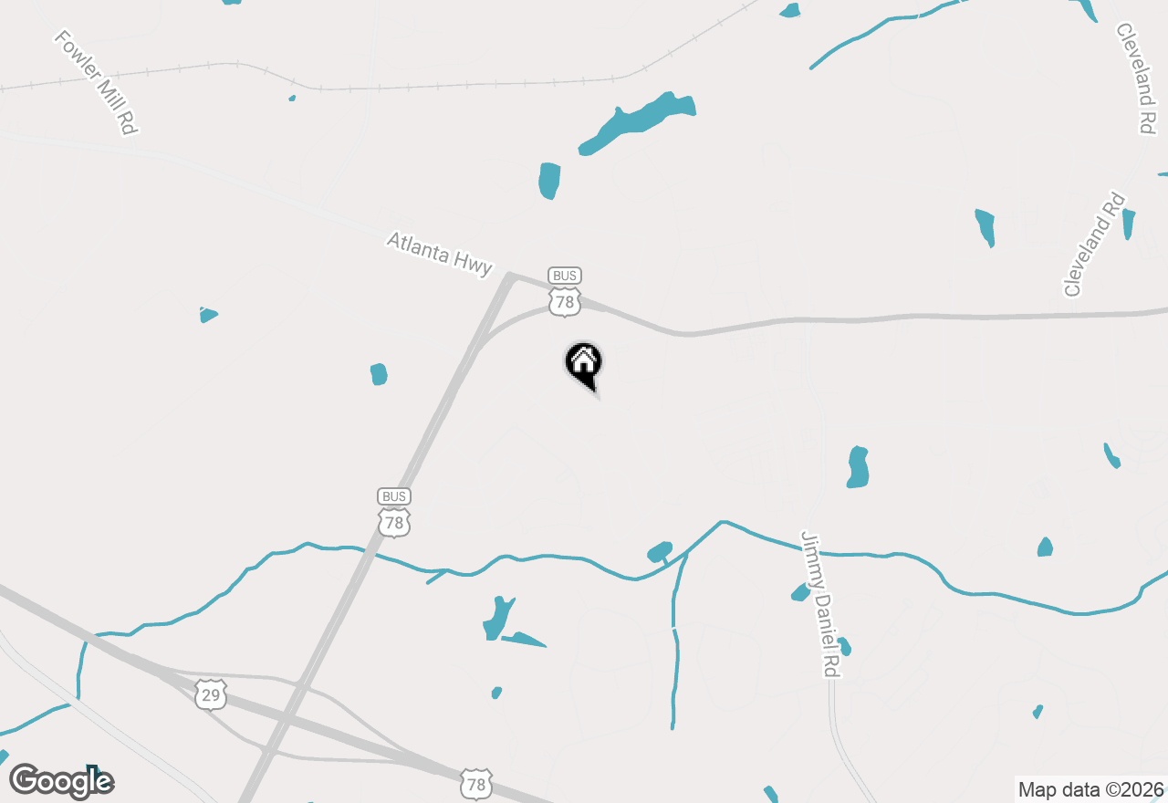 Map of 125 Marlborough Downs Road, Athens, GA 30606