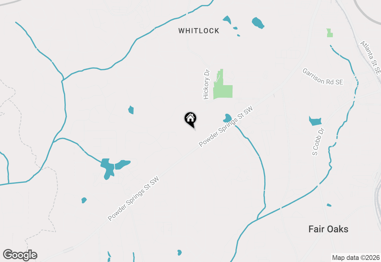 Map of 860 Hickory Drive Sw, Marietta, GA 30064