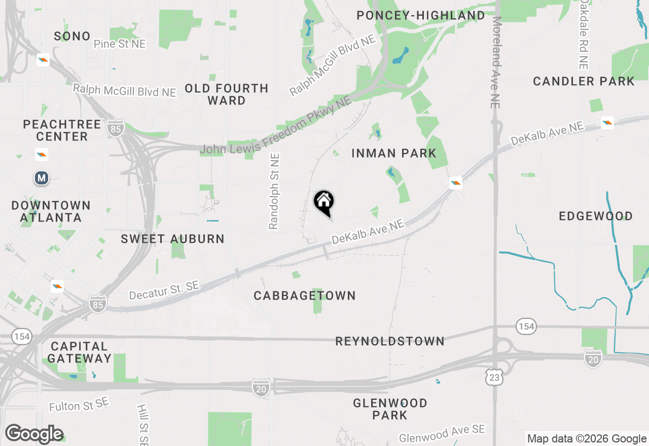 Map of 726 Edgewood Avenue Ne, Atlanta, GA 30307