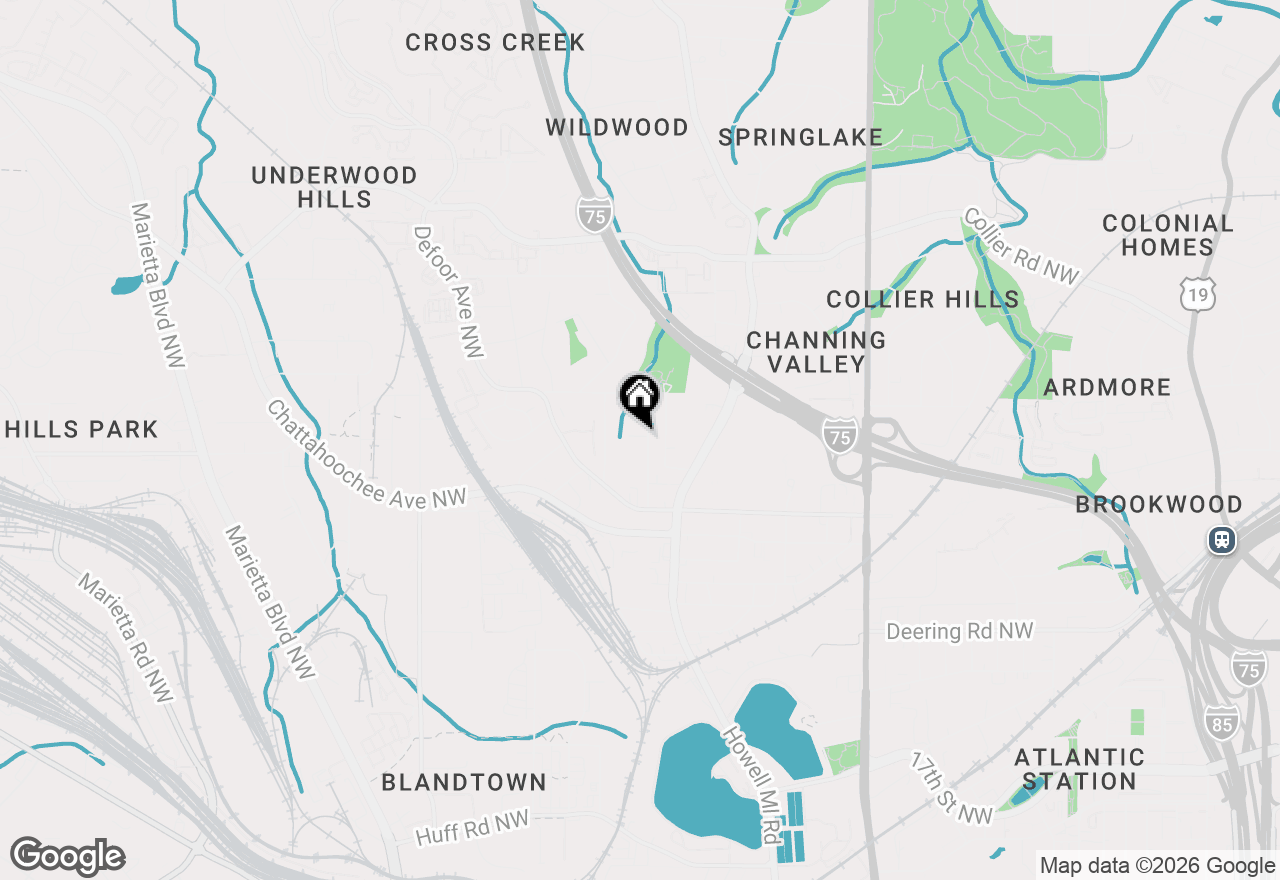 Map of 1752 Springer Street Nw, Atlanta, GA 30318