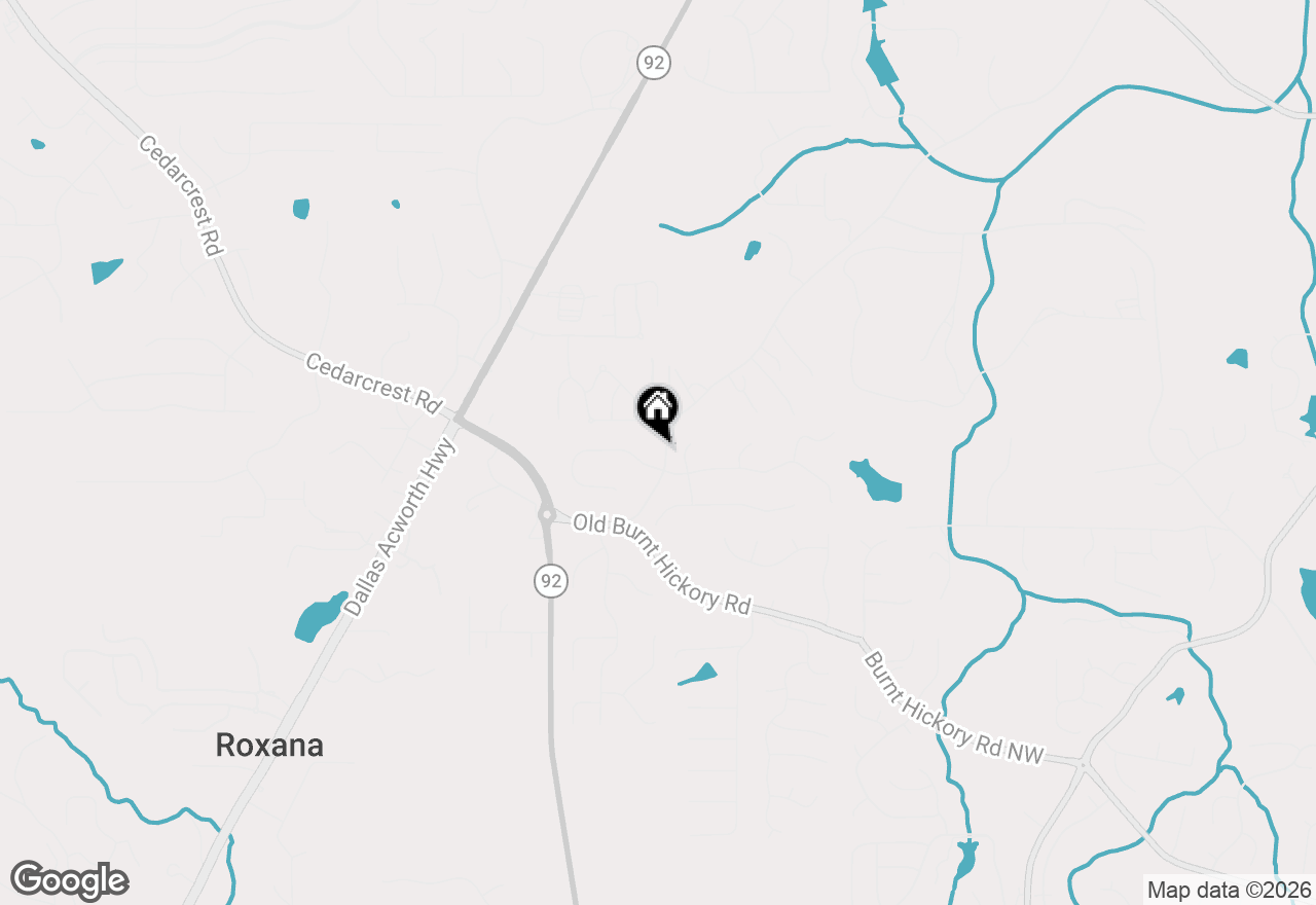 Map of 203 Cheatham Road, Acworth, GA 30101