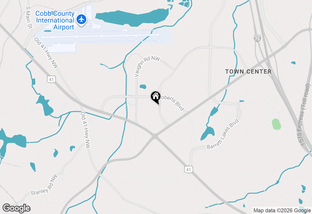 Map of 1212 Gates Mill Drive Nw, Kennesaw, GA 30144