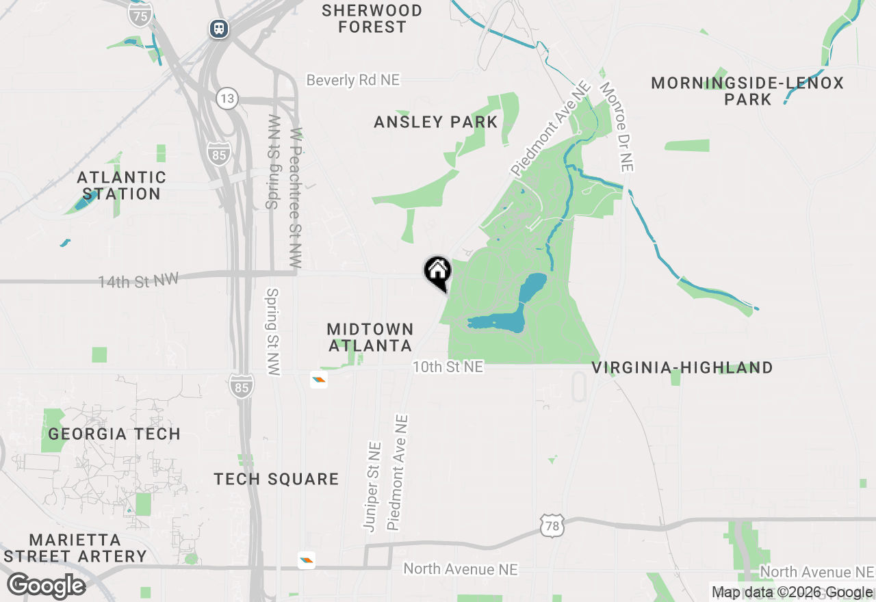 Map of 1116 Piedmont Avenue Ne #5, Atlanta, GA 30309