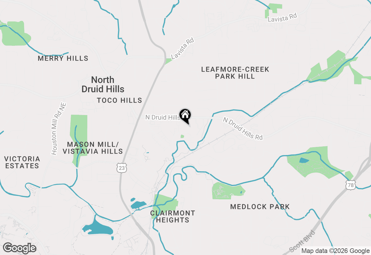 Map of 2145 Druid Fields Lane, Decatur, GA 30033