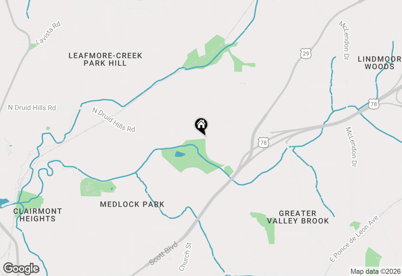Map of 846 Constellation Drive, Decatur, GA 30033