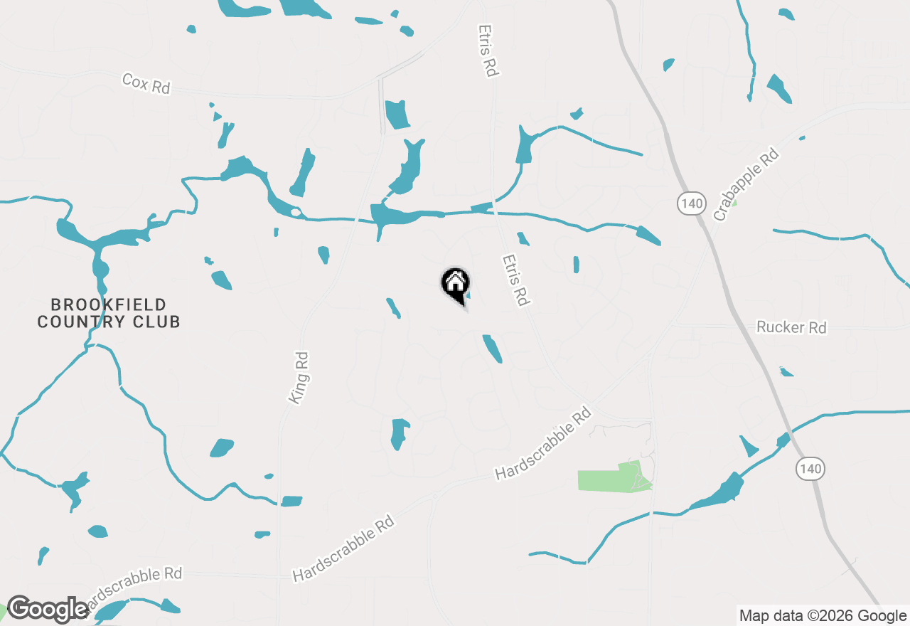 Map of 360 Kent Road, Roswell, GA 30075