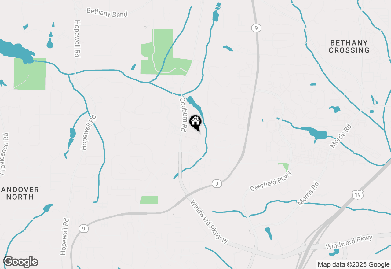 Map of 2845 Glaston Way, Alpharetta, GA 30004