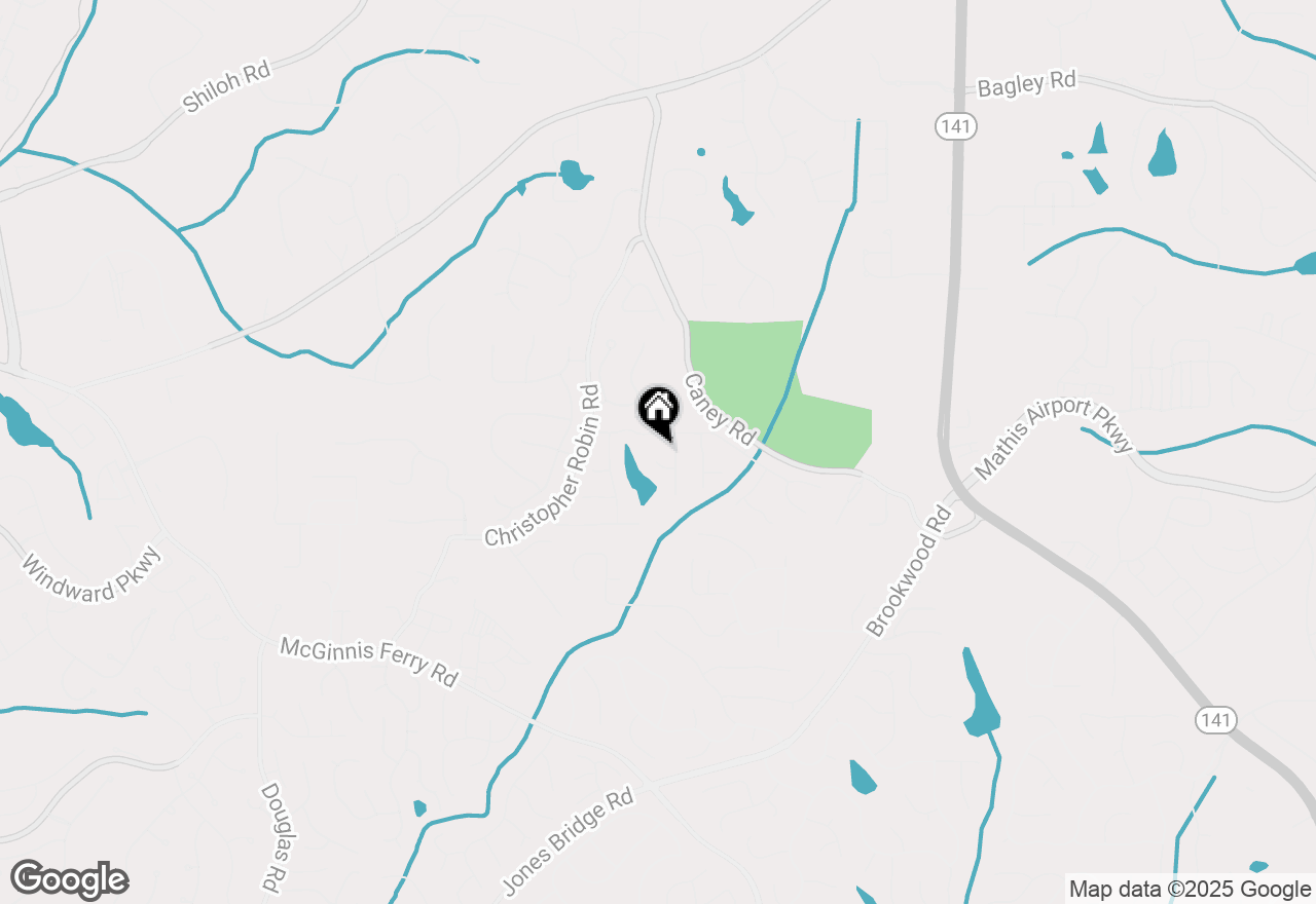 Map of 2115 Brook Pond Court, Alpharetta, GA 30005