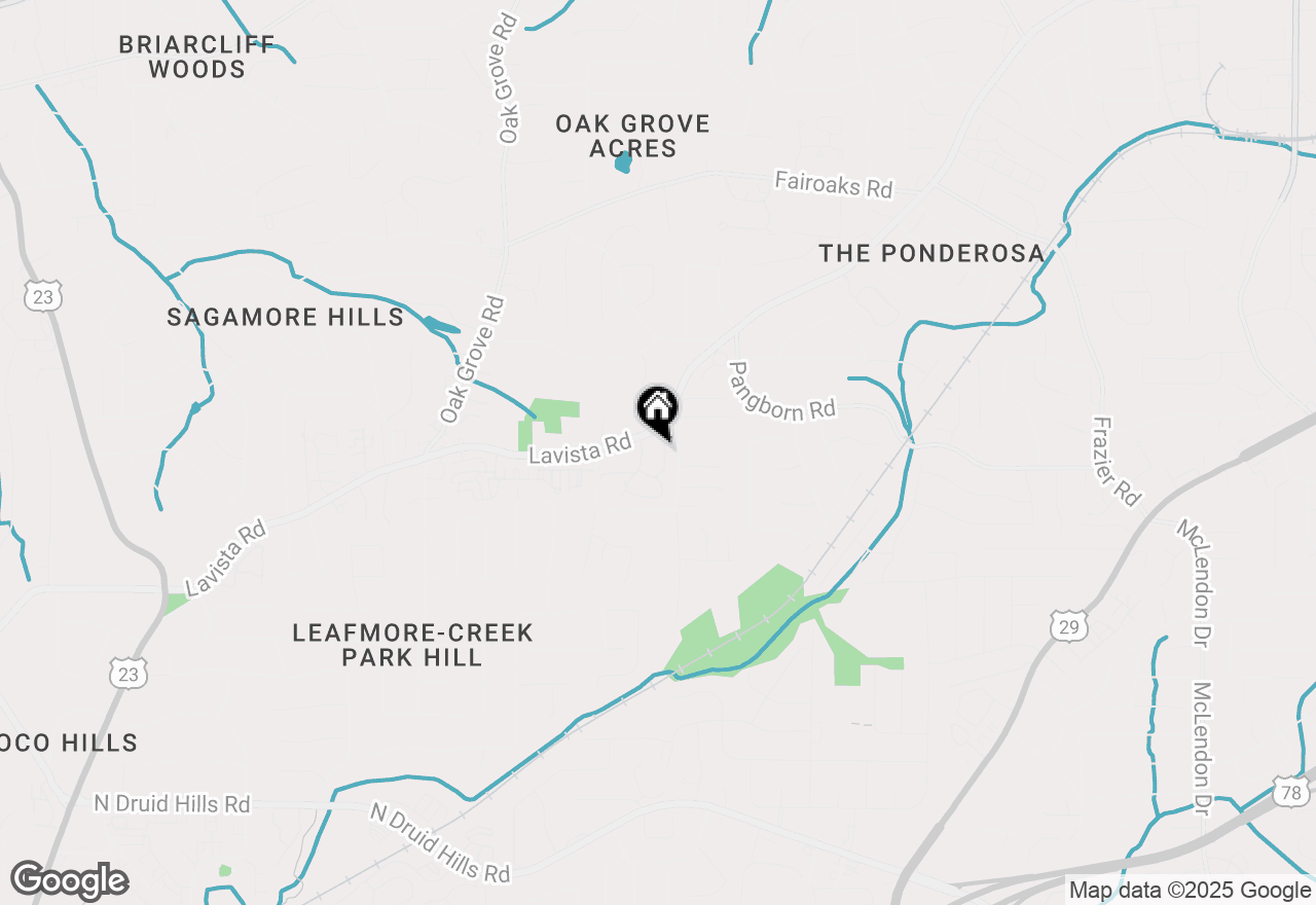 Map of 1498 Oakridge Court, Decatur, GA 30033