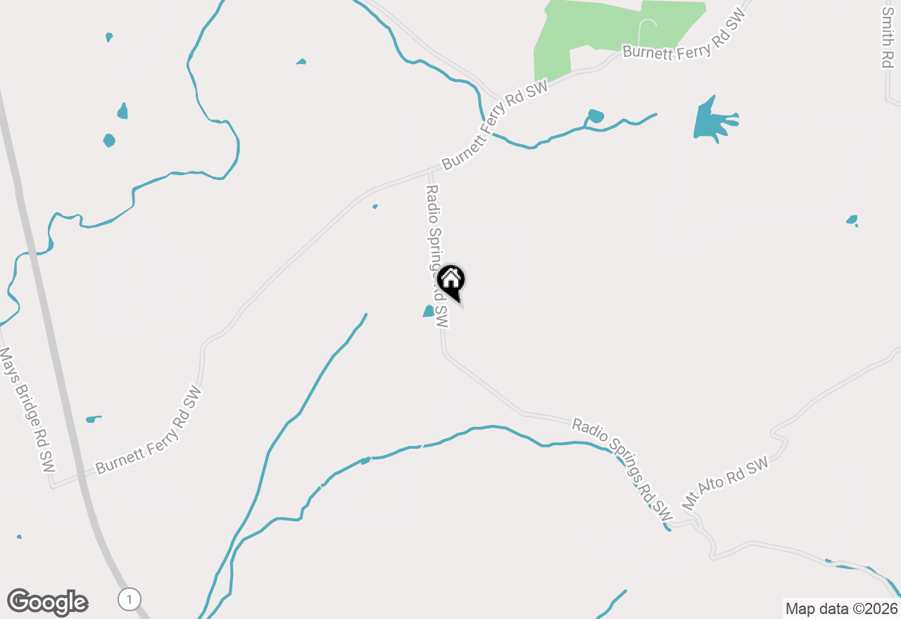 Map of 1282 Radio Springs Road Sw, Rome, GA 30165