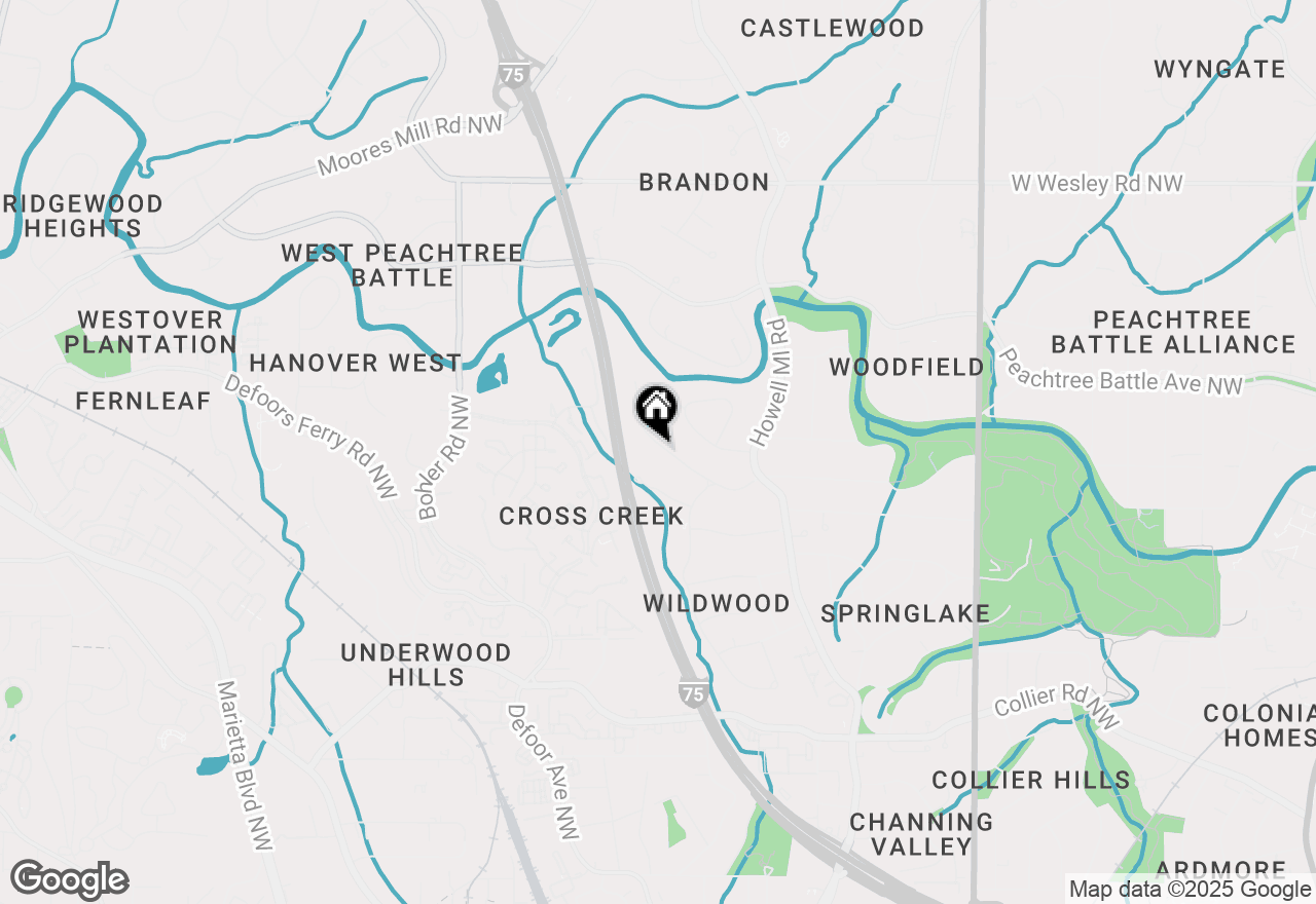 Map of 1006 Northcliffe Drive Nw, Atlanta, GA 30318