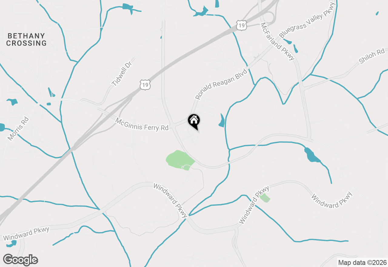 Map of 7515 Jamestown Drive, Alpharetta, GA 30005