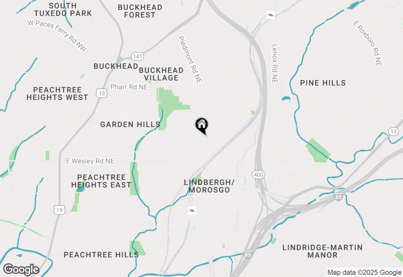 Map of 215 Piedmont Road #1205, Atlanta, GA 30308