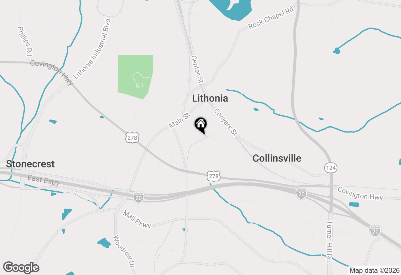 Map of 6895 Magnolia Street, Lithonia, GA 30058