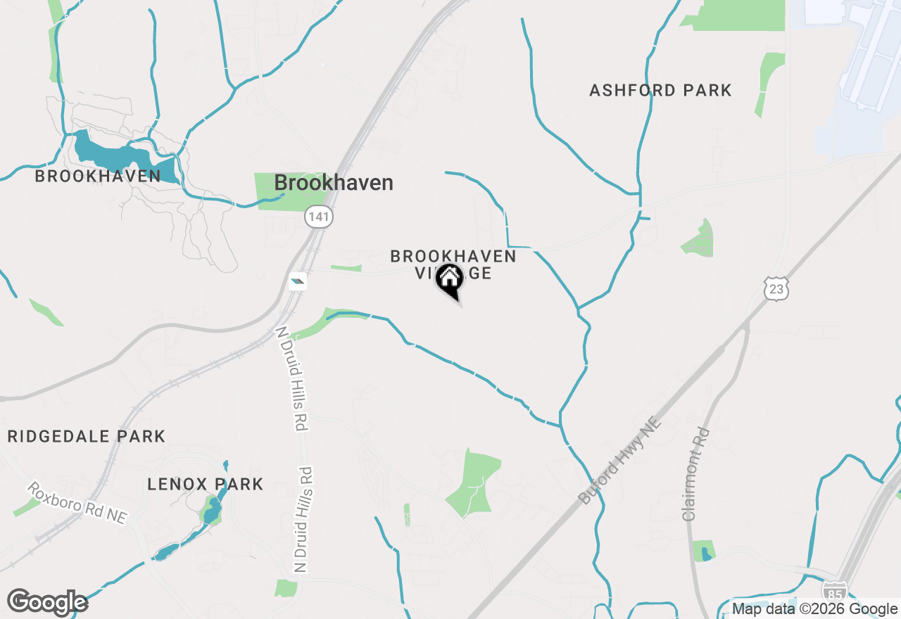Map of 1444 Etowah Drive Ne, Brookhaven, GA 30319