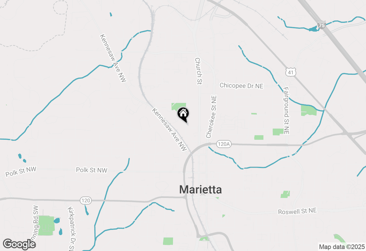 Map of 385 N Sessions Street, Marietta, GA 30060