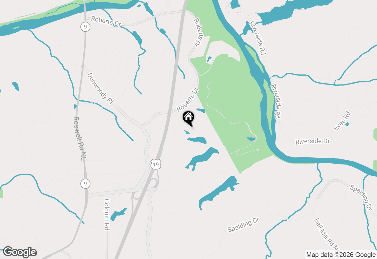 Map of 1301 Gettysburg Place, Sandy Springs, GA 30350